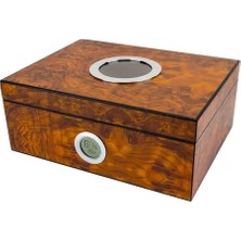 Lubinski Masif Sedir Camlı Humidor Puro Kutusu 50s