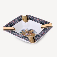 Lubinski Elegant Chinese Dragon Büyük Boy 2li Puro Küllüğü Desenli Gold