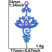 S798-R 9 Adetlot Paslanmaz Çelik Büyücülük Yıldız Pentagram Charms Pentagramı Kolye Takı Yapımı Için Kolye Küpe Toplu (Yurt Dışından)