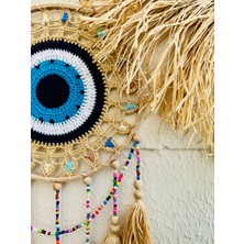 Makromenis Nazarlık Düşkapanı Nazar Boncuğu Rüya Tutucu Kapı Süsü Duvar Süsü Dreamcatcher Mandala