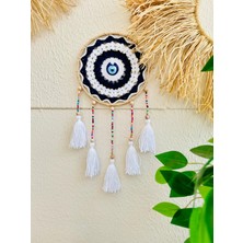 Makromenis Nazarlık Düşkapanı Nazar Boncuğu Rüya Tutucu Kapı Süsü Duvar Süsü Dreamcatcher Mandala
