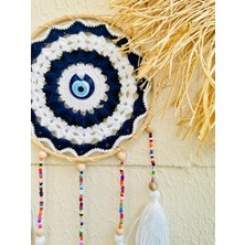 Makromenis Nazarlık Düşkapanı Nazar Boncuğu Rüya Tutucu Kapı Süsü Duvar Süsü Dreamcatcher Mandala