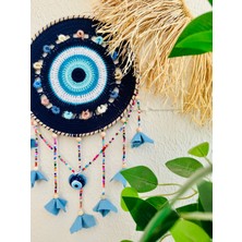 Makromenis Nazarlık Düşkapanı Nazar Boncuğu Rüya Tutucu Kapı Süsü Duvar Süsü Dreamcatcher Mandala