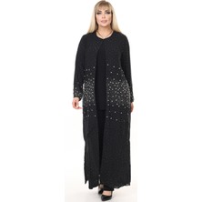 Büyük Beden 3928 Siyah Ceket+Bluz Ikili Takım