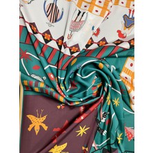 Bolder Scarf Brown/green City Fular 70*70