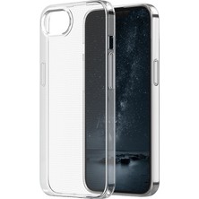 iPhone 16E Kılıf Ince ve Esnek Şeffaf Süper Silikon