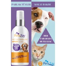 Pet's Fav Köpek ve Kedi Kıtık Açıcı Kolay Tarama Spreyi Anında Dolaşıklık Giderme Bakımı & İpeksi Tüy