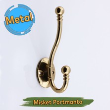 Badem10 Misket Askı Bronz Vestiyer Portmanto Dolap Askılık Askılığı Duvar Banyo Mutfak Elbise Kıyafet Askısı
