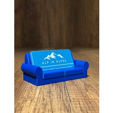 Oval Koltuk Kartvizitlik (Mavi)