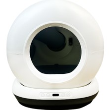 Yeni Nesil Akıllı Otomatik Kedi Tuvaleti, App ile Kontrol, 75LT Iç Hazne, 7lt Çöp Haznesi , Siyah