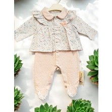 Kız Bebek Yakalı Patikli Hırkalı Tulum