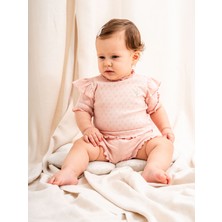 Kidaxi Jakarlı Fırfırlı 2li Kız Bebe Takımı