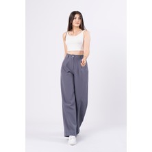 MissVina 30144 Ön Çift Pileli Salaş Plazzo Cepli Pantolon