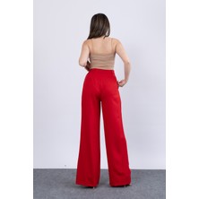 MissVina 30144 Ön Çift Pileli Salaş Plazzo Cepli Pantolon