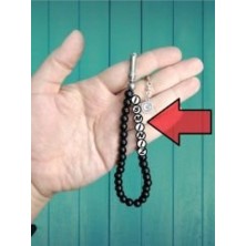 Anemore Collection Kılıçalp İsmine Özel Tesbih Kişiselleştirilebilir Hediye Küre Kesim Oniks Taşı Tesbih ONİX-758