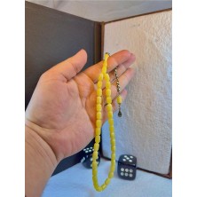 Anemore Collection Beyrut Damla Kehribar Tesbih Kapsül Kesim T-58