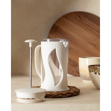 Madame Coco Beyaz Berthe French Press 500 ml 500 cc Plastik