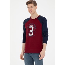 U.S. Polo Assn. Erkek Bordo Sweatshirt