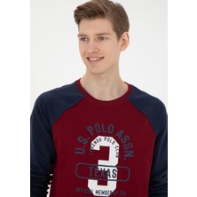 U.S. Polo Assn. Erkek Bordo Sweatshirt