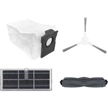 Bireaom Dreame D10 Plus Gen 2/RLD32GD Robot Süpürge Parçaları Için Yedek Kit Aksesuarları Ana Yan Fırça Hepa Filtre Paspas Torbaları (Yurt Dışından)