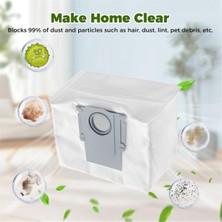 Bireaom Roborock Q8 Max, Q8 Max+, Q5 Pro, Q5 Pro+ Robot Süpürge Aksesuarları Için 15 Adet Toz Torbası (Yurt Dışından)