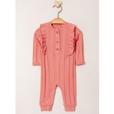 Kidaxi Jakarlı Örme Kız Patiksiz Tulum