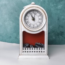 Şömine LED Işıklı Saatli Şömine