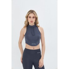 Lesa Wear Soft Touch Bedene Oturan Ip Detaylı Sporcu Crop Sütyeni