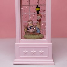 Romantik Sevgililer Kar Küresi Plastik Fener Büyük Boy