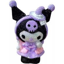 Sanrio Kuromi  3D Kendin Yap Diy Elmas Mozaik Yapıştırma Figür Kumbara