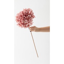Güleç Yapay Çiçek Yapay Vazo Çiçeği Ortanca 75  cm  5 Dal Pembe