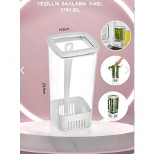 Vip Ahmet Kare Yeşillik Saklama Kabı, 1700 ml - 4 Adet