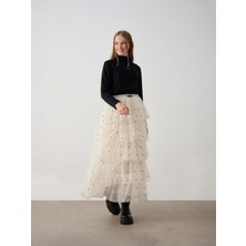 Zekids Kız Çocuk Yarım Balıkçı Yaka Bluz