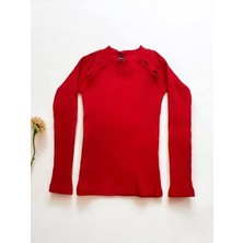 Cuties Kız Çocuk Yarım Balıkçı Yaka Detaylı Fitilli Bluz