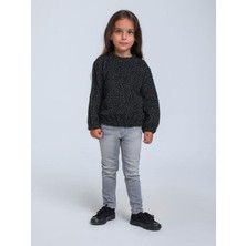 Escabel Kız Çocuk Simli Kırçıllı Bluz