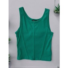 Zekids Kız Çocuk Fitilli Kalın Askılı Crop