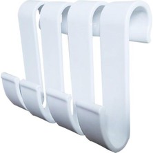 Geseus Home Havlupan Askılık 4'lü Bornoz Askılığı Çamaşır Havlupan Askı Aparatı-Ay-57