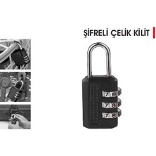 Şifreli Çelik Asma Kilit 25MM