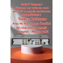 Maxcam 4 Kameralı Sesli 5mp Sony Lens Gece Renkli Araç ve Yüz Tanımalı Kamera Sistemi