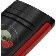 S.T. Dupont Maxijet Memento Mori Siyah Çakmak 20394