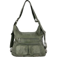 Louisiana Polo Bolsas Kadın Omuz ve Sırt  Çanta Yeşil 1033