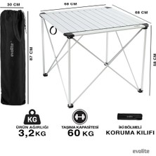Evolite Discovery Büyük Boy Alüminyum Kamp ve Piknik Masası