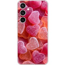 Dali Design Samsung Galaxy S23+ Uyumlu Şeffaf Kılıf Şeker Tasarımlı