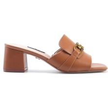 Nine West Garland  5fx Taba Kadın Topuklu Terlik