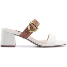 Nine West Garnet  5fx Beyaz Kadın Topuklu Terlik