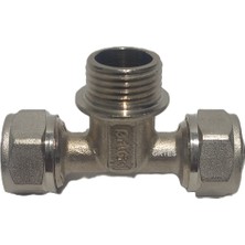 Ø16X1/2" Pex Te Dış Dişli - Erkek (Mobil Sistem Bağlantı Parçası)