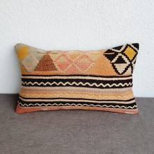 El Dokuma Kilim Kırlent Kılıfı 30X50 cm