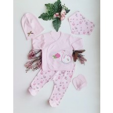 bebexy Yenidoğan Kız Bebek Hastane Çıkışı, Bebek Takım 5'li Set