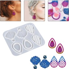 Tinky Winky Epoksi Anahtarlık Küpe Kalıbı Damla Deniz Kabuğu Silikon Kalıbı