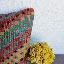 El Dokuma Kilim Kırlent Kılıfı 40X40 cm
